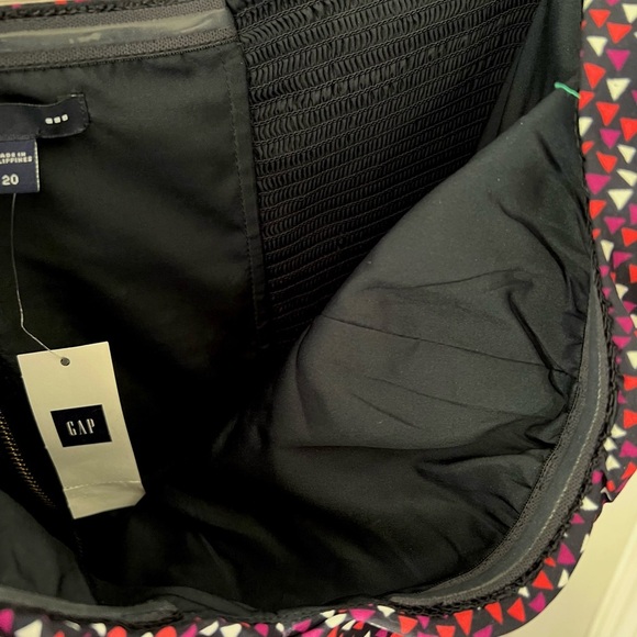 GAP Geometric Triangle Pattern Strapless Zip-Up Mini Dress - Women's 20 - Picture 5 of 7